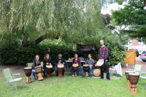 Performing at Charlton Free Film Festival