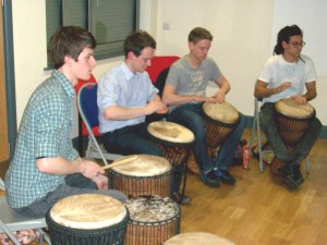 Intermediate African drumming class